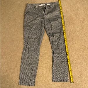 Ann Taylor Black and White Cropped Pants